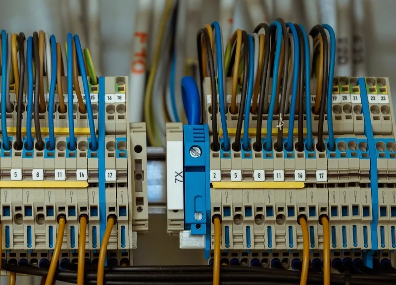 Elektrischer Zählerschrank mit Verteilung
